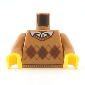 LEGO Torso, Light Brown Argyle Sweater