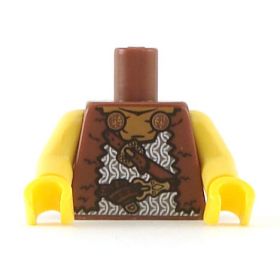 LEGO Torso, Brown Fur Vest, Chain Mail