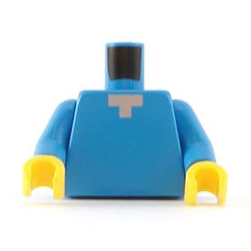 LEGO Torso, Azure Blue