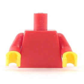 LEGO Torso, Plain Red