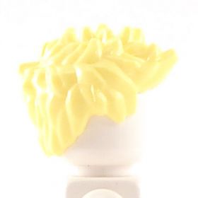 LEGO Hair, Spiked, Light Yellow