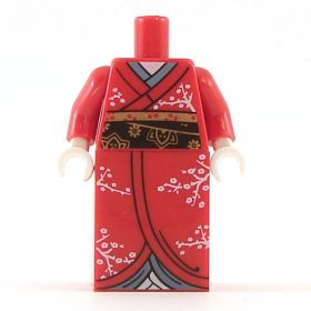 LEGO Kimono, Red Cherry Tree Pattern