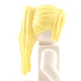 LEGO Hair, Female, Ponytail with Long Bangs, Light Yellow