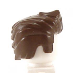 LEGO Hair, Pompadour, Dark Brown