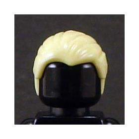 LEGO Hair, Combed Front to Back, Light Yellow