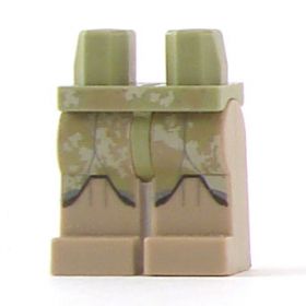 LEGO Legs, Tan and Green Camouflage