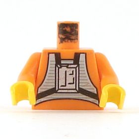 LEGO Orange Torso with Gray Vest