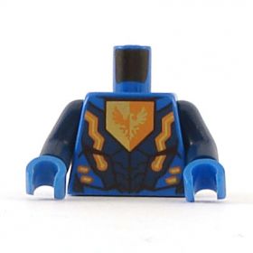 LEGO Torso, Dark Blue Armor with Orange and Gold Falcon on Shield
