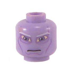 LEGO Head, Lavender with Stern Expression, Large Eyes