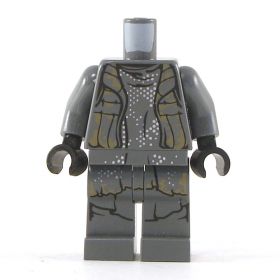 LEGO Dark Gray Pants, Shirt, and Vest with Mail underneath
