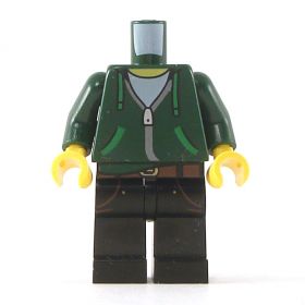 LEGO Dark Green Hoodie, Black Pants