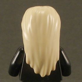 LEGO Hair, Male, Long and Straight with Center Part, Tan