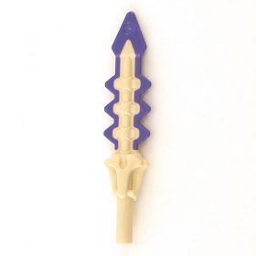 LEGO Sword, Serrated with Snake Skull Hilt and Dark Purple Blade