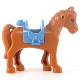 LEGO Riding Horse, dark orange, v3