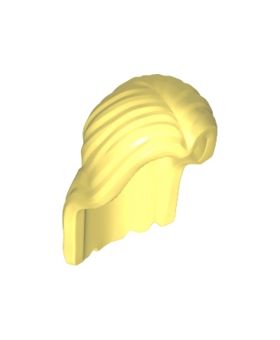 LEGO Hair, Long and Straight, Center Part, Blonde