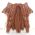 LEGO Beard with Braided Moustache, Braid in Back, Reddish Brown