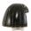 LEGO Hair, Female, Straight with Gold Scarab Design, Black