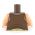 LEGO Torso, Brown Leather Vest with Bare Arms