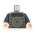 LEGO Torso, Dark Blue with Chain Mail, Metal Disc