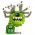 LEGO Beholder, Lime Green with Gray Eye Stalks