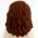 LEGO Hair, Female, Long and Wavy with Side French Braid, Reddish Brown