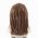 LEGO Hair, Female, Long and Braided in Front, Dark Brown