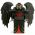 LEGO Aarakocra - Black Owl, Red Highlights