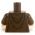 LEGO Torso, Dark Brown, Hooded Coat over Tan Undershirt and Belt