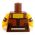 LEGO Fancy Brown Shirt with Light Flesh Bare Arms [CLONE] [CLONE] [CLONE]