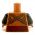 LEGO Brown Torso with Black Arms, Wolf Emblem [CLONE]