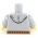 LEGO Torso, Light Bluish Gray Hooded Sweatshirt