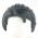 LEGO Hair, Female, Long Braided Ponytail, Black (Rubber)
