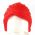 LEGO Hair, Female, Ponytail with Long Bangs, Red (rubber)