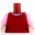 LEGO Torso, Female, Dark Red Vest, Pink Sleeves