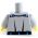 LEGO Torso, Gray Shirt with Pockets, Badge