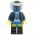 LEGO Yuan-ti Malison, Type 1, Blue Head with Gray Hood