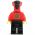 LEGO Yuan-ti Malison, Type 1, Red Head, Red and Black Keikogi