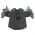 LEGO Breastplate with Shoulder Protection, Ornate Black Tree Design
