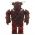 LEGO Animated Armor, Short and Square, Dark Red