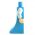 LEGO Dress, Azure with Aqua Arms, Silver Highlights