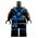 LEGO Black Keikogi with Blue Sash, Tied Knees