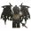 LEGO Half-Dragon, Black (Half-Black Dragon Veteran), Tattered Wings