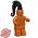LEGO Hair, Mohawk by BrickForge, Black [CLONE] [CLONE]