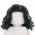 LEGO Hair, Female, Long and Wavy, Side Part, Black