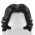 LEGO Hair, Female, Mid-length with Wavy Center Part, Black