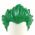 LEGO Hair, Combed Back with Widow's Peak, Green