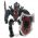 LEGO Giant, Fire, Black and Dark Red, Large Shield