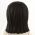 LEGO Hair, Female, Mid-Length with Part over Right Shoulder, Black with Flower [CLONE] [CLONE] [CLONE]