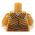 LEGO Torso, Gold with Silver Mail, Orange Belt