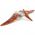LEGO Dinosaur: Pteranodon (Skinwing), Large, Dark Orange with Light Gray Body